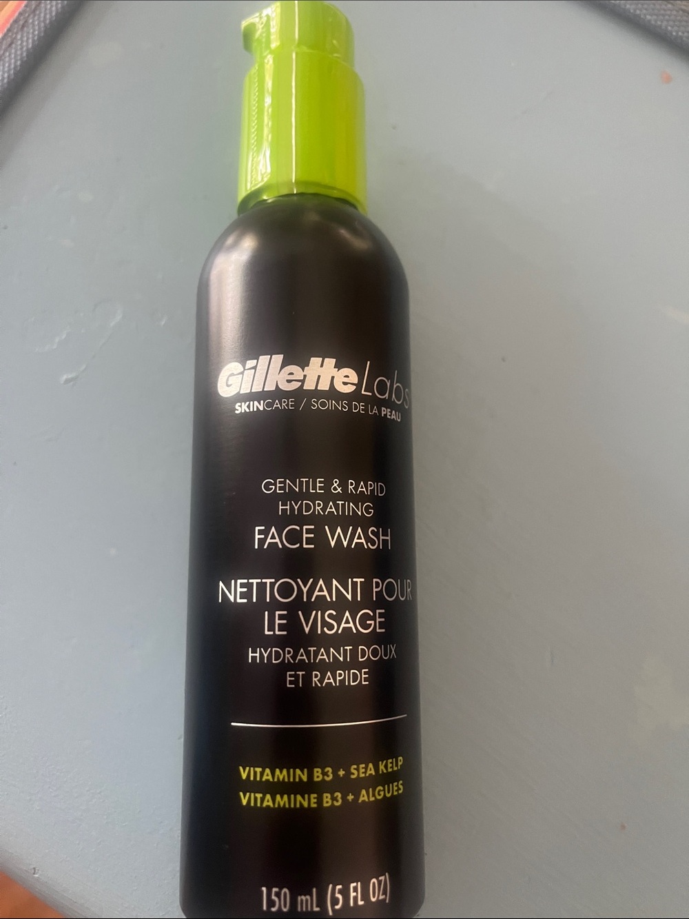 Gentle & Rapid Hydrating Face Wash — Black Bottle with Green Cap